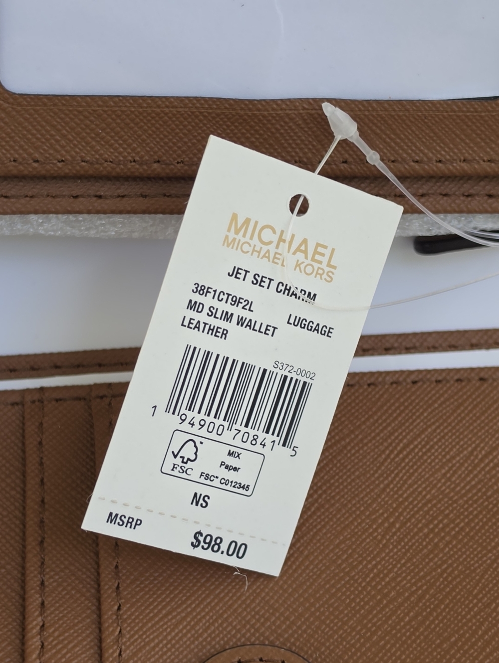 Michael Kors Jet Set Medium Brown Bifold Wallet - Picture 5 of 6